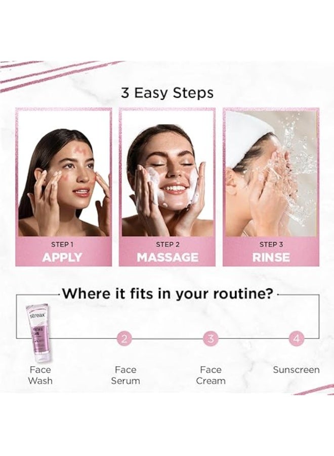 Streax Youthful Shine Anti Ageing Face Wash Cleanser, 100 ml | 4% Aquaxyl & Retinol Serum Complex | Anti-Ageing | For Men & Women | Daily Use Face Wash | Sulphate & Paraben Free - Image 4